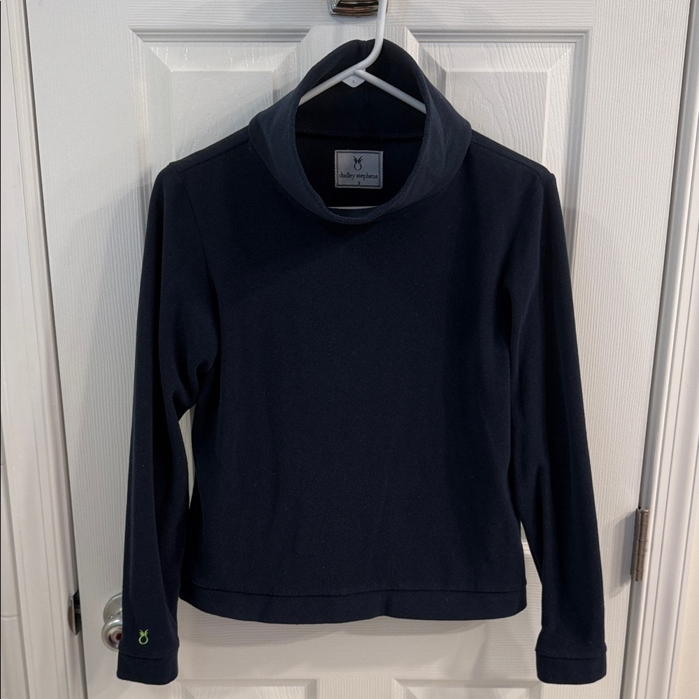 Dudley Stephens Park Slope Terry Turtleneck Sweater - Navy